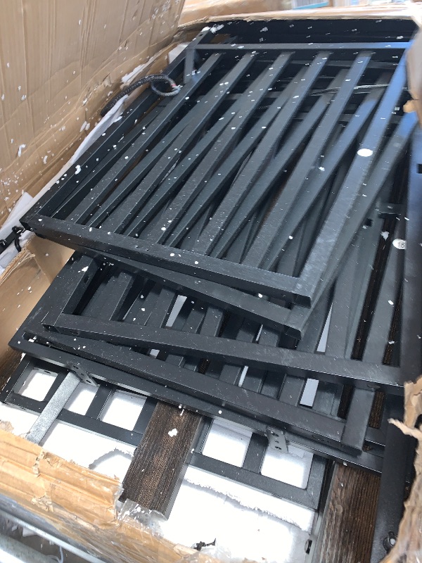 Photo 1 of **************MISSING ASSEMBLY HARDWARE AND INSTRUCTIONS*************
YITAHOME 71 Inch Double Dog Crate Furniture for 2 Dogs, Heavy Duty Wooden Crate TV Stand with 4 Bowls, Dog Kennel Indoor Furniture Sliding Barn Door Design for Extra Large Dogs, Black O