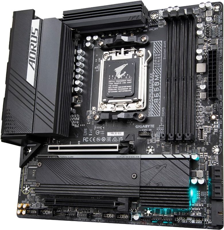 View 5 of ***MISSING HARDWARE*** MSI PRO B850-P WiFi Motherboard, ATX - Supports AMD Ryzen 9000/8000 / 7000 Processors, AM5 - DDR5 Memory Boost (8200+ MT/s OC), PCIe 5.0 x16 & 4.0 x16, M.2 Gen5, Wi-Fi 7, 5G LAN
