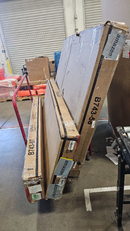 Photo 1 of **PARTS ONLY/SEE NOTESSignature Design by Ashley Realyn Traditional Upholstered Panel Bed with Tufted Design, Foundation or Box Spring Needed, King, Beige