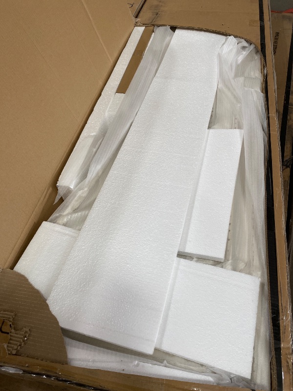 Photo 1 of **PARTS ONLY/SEE NOTESSignature Design by Ashley Realyn Traditional Upholstered Panel Bed with Tufted Design, Foundation or Box Spring Needed, King, Beige