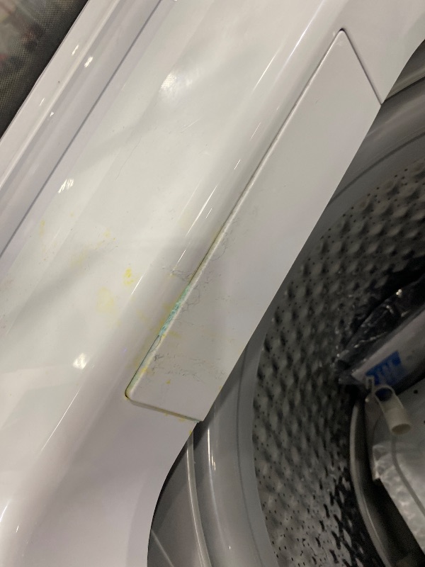Photo 1 of ***HEAVY USE/DENTS***BLACK+DECKER 3.0 Cu. Ft. Portable Washer, 26.5 lb. Capacity Washing Machine, 6 Cycles, Quick Connect Sink Adapter and Drain Hose Included, Transparent Lid & LED Display, BPW30MW, White