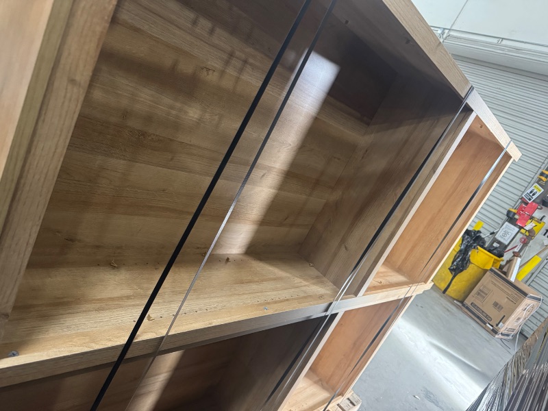 Photo 1 of **********MISSING THE TOP 3 SHELVES****************
Prepac Moda 5-Tier Tall Wooden Bookcase, Oak Storage Cabinet, Display Cabinet, Bookshelf with Storage Shelves 31.75" W x 80" H x 12" D for Home Office, Living Room, Bedroom Organizer