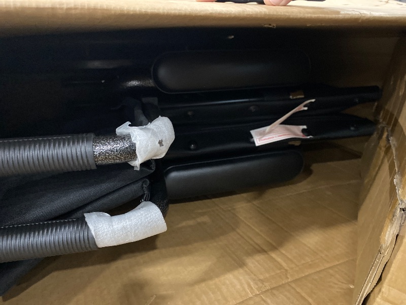 Photo 1 of ***********DAMAGE TO ONE OF THE BIG WHEELS***************
Medline Durable Steel Wheelchair with Flip-Back Desk-Length Arms, Elevated Leg Rests, 20-Inch Wide Seat, 300-Ib weight capacity, 50.2 Pounds, Black