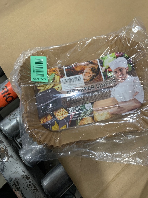 Photo 1 of (unknown missing/ for part)) Ninja Foodi Air Fryer Liners, Ninja Air Fryer Liners Disposable, Ninja DZ071 Foodi Ninja Dual Air Fryer Parchment Paper Liners, Rectangular Airfryer Paper Liners, Rectangle 2 Basket Liners