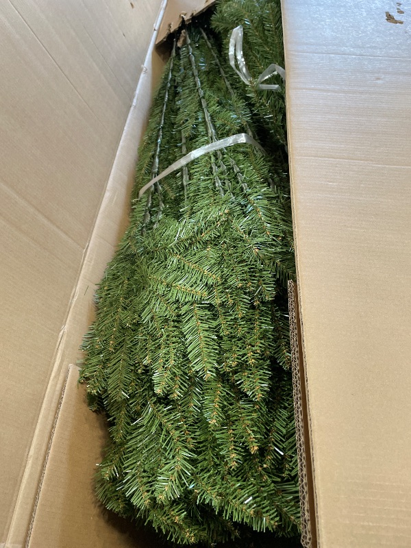 Photo 1 of *** PARTIAL SET - BOX 1 OF 2 ONLY *** National Tree Company 12 ft Unlit Dunhill Fir Artificial Full Christmas Tree, 7,794 Tips, Includes Stand, Green