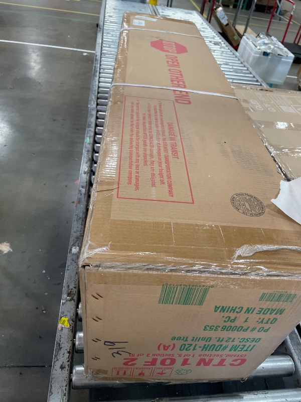 Photo 1 of *** PARTIAL SET - BOX 1 OF 2 ONLY *** National Tree Company 12 ft Unlit Dunhill Fir Artificial Full Christmas Tree, 7,794 Tips, Includes Stand, Green