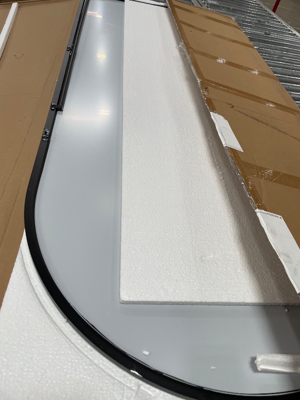 Photo 1 of  Black arch mirror 