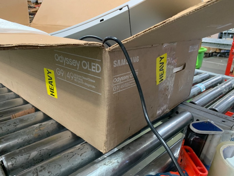 Photo 1 of *** PARTS ONLY *** non functioning power***Samsung 49-Inch Odyssey G9 (G95SD) Series QD-OLED G-Sync Compatible Curved Gaming Monitor, 240Hz, 0.03ms, Dual QHD, Glare Free, FreeSync Premium Pro, Ergonomic Stand,LS49DG956SNXGO,2024, 3 Yr Warranty