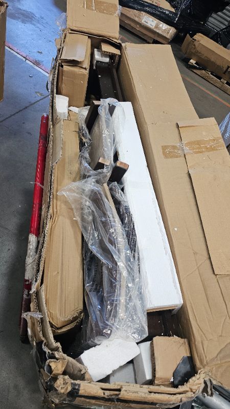 Photo 1 of ***PARTS ONLY***Signature Design by Ashley Bennox Dining Room Table and Chairs with Bench (Set of 6), Brown