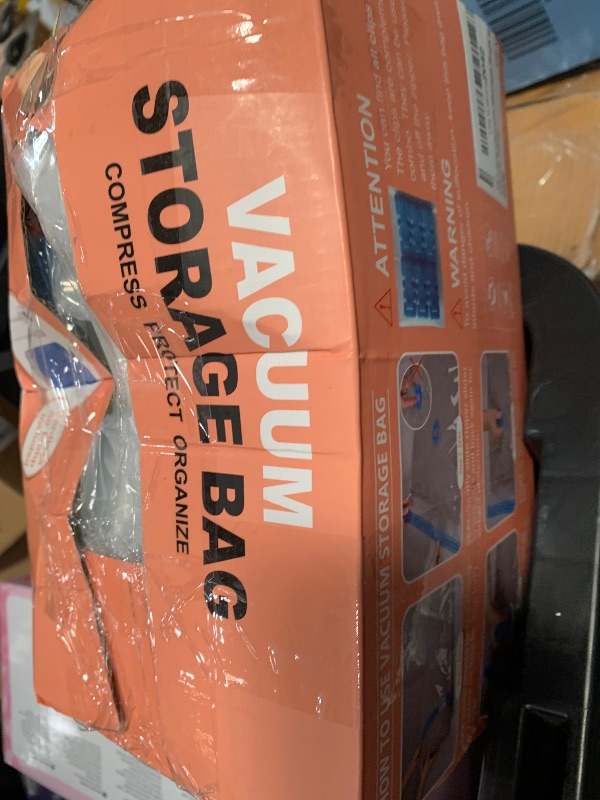 Photo 1 of *** CHECK COMMENTS***    Cozy Essential 16 Pack Travel Vacuum Storage Bags with Rechargeable Wireless Electric Pump for Luggage, Suitcase, Carry-on Size Vacuum Seal Compression Space Saver Bags for Clothes and Clothing Travel