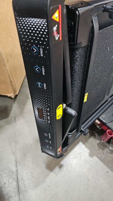 Photo 1 of ***The control panel has a large crack and the safety magnet is missing***Hccsport Treadmill with Incline, 3 in 1 Under Desk Treadmill Walking Pad with Removable Desk Workstation 3.5HP Foldable Compact Walking Treadmills for Home Small Office with Wristba