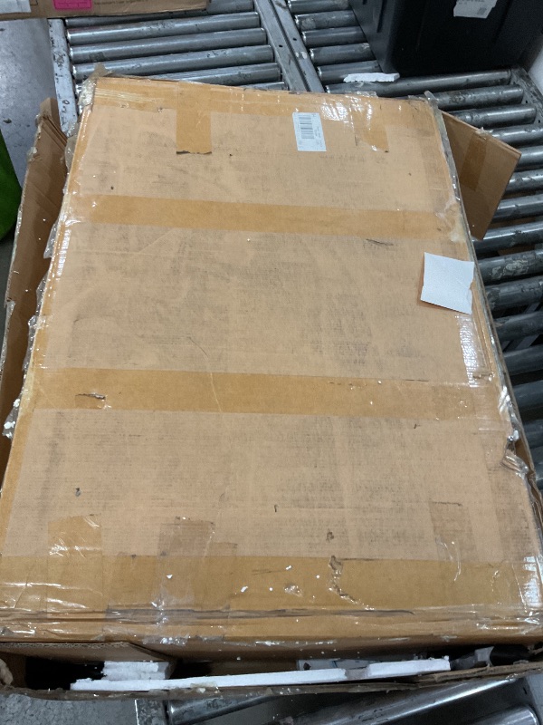 Photo 1 of ***DAMAGED - SEE NOTES/PICTURES***
Ieejdn Large Vanity Desk with 3 Color Touch Screen Dimming Mirror, Vanity Desk with Charging Station, Modern Retractable Makeup Dressing Table, Makeup Table with Storage Shelves and 5 Sliding Drawers