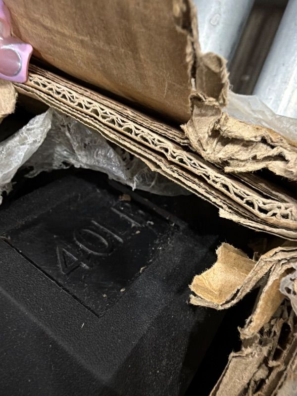 Photo 1 of *** ONLY ONE *** BalanceFrom Rubber Encased Hex Weights Dumbbells Set, Cast Iron Hand Weights with Anti-Slip Grip for Home Gym Strength Training 40LB