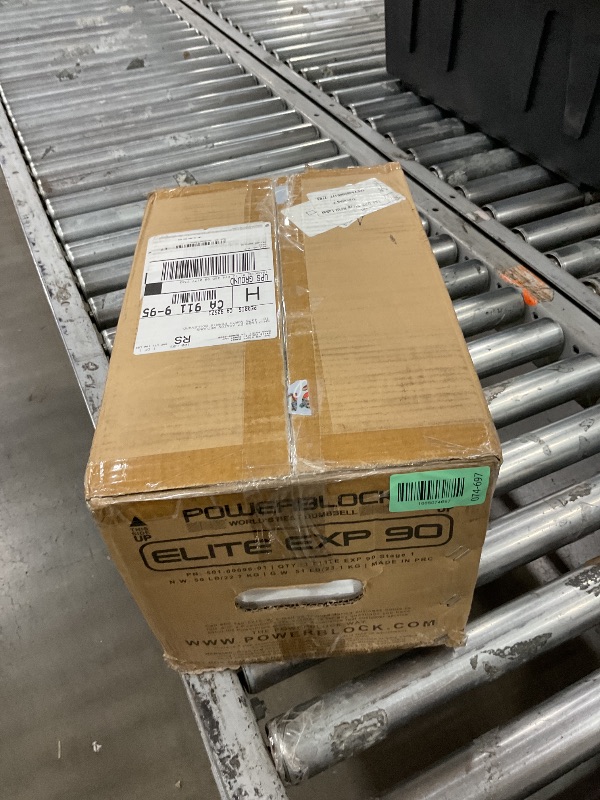 Photo 1 of *************THERE IS ONLY 1***************
PowerBlock Elite EXP Adjustable Dumbbells, Sold in Pairs, Stage 1, 5-50 lb. Dumbbells, Durable Steel Build, Innovative Workout Equipment, All-in-One Dumbbells, Expandable with Expansion Kits