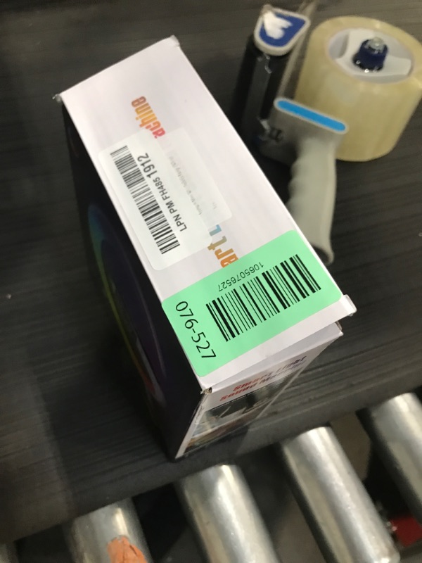 Photo 1 of **********MISSING POWER CORD*************
Aeehuck Mini Wireless Speaker with Atmosphere Light, Wireless Charging, Alarm Clock and Bedside Lamp (White)