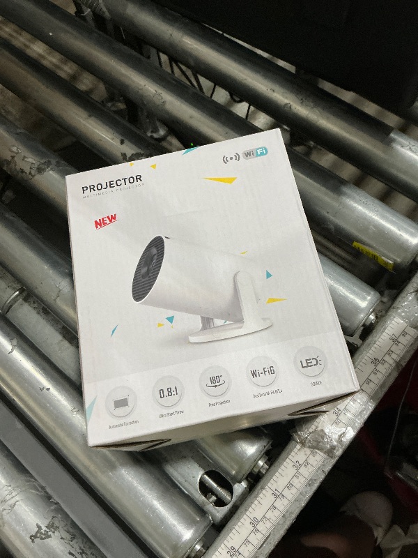 Photo 1 of [2026 Upgrade] Smart Projector with Android 14.0 , Salange Short Throw Projector 4K/8K Support, Wifi 6 and Bluetooth 5.4, Built in Apps, Auto Keystone, Outdoor Movie Projector Mini Portable HY300Pro+