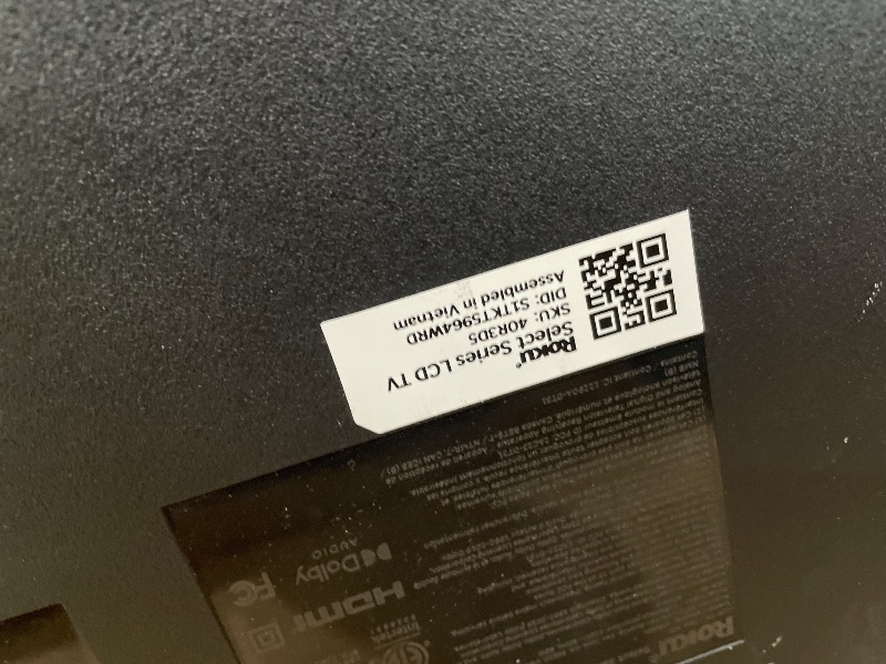 Photo 1 of **DAMAGED** Roku Smart TV 2025 – 40-Inch Select Series, 1080p Full HD TV – Roku TV with Voice Remote – Flat Screen LED Television with Wi-Fi for Streaming Live Local News, Sports, Family Entertainment 