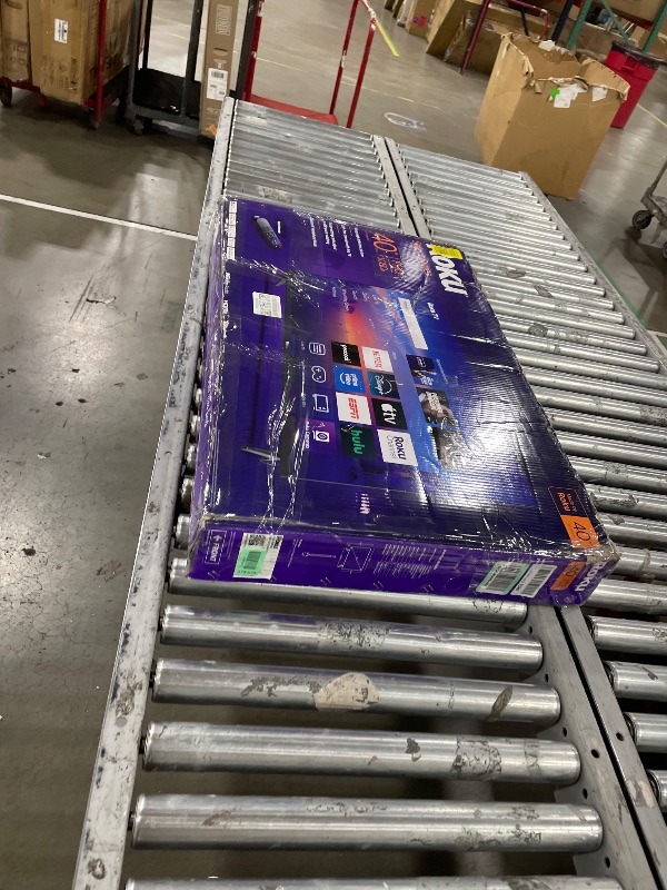 Photo 1 of **DAMAGED** Roku Smart TV 2025 – 40-Inch Select Series, 1080p Full HD TV – Roku TV with Voice Remote – Flat Screen LED Television with Wi-Fi for Streaming Live Local News, Sports, Family Entertainment 