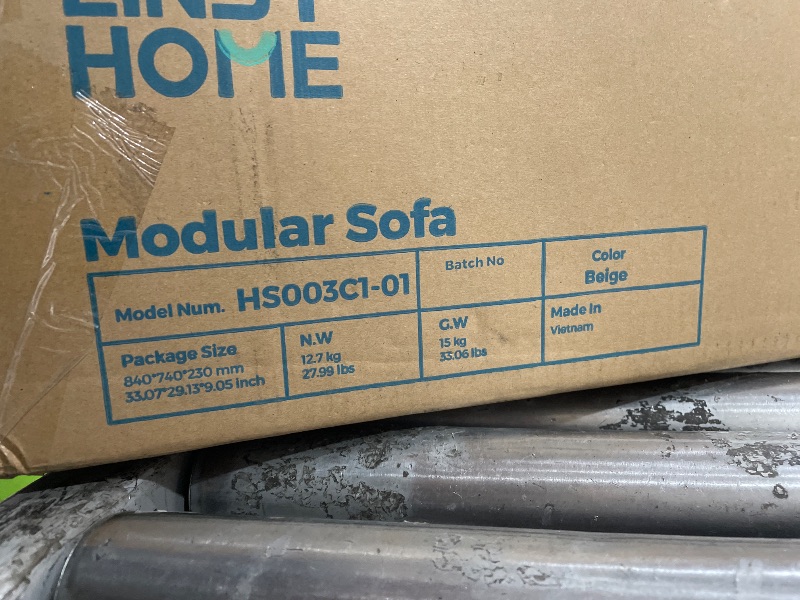 Photo 1 of **INCOMPLETE** LINSY HOME BEIGE HS003C1-01 MODUAR COUCH PIECE 