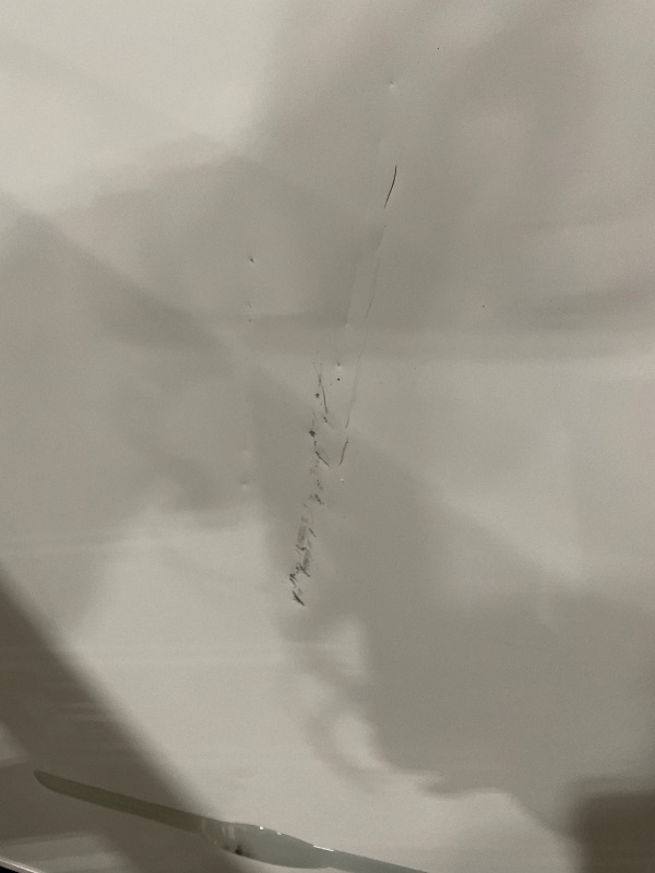 Photo 1 of (outside of box) Frigidaire Retro Compact Fridge with Chiller, 3.2 cu ft Countertop Fridge with Built-In Bottle Opener, Compact Refrigerator for Office, Bedroom, Dorm Room or Cabin - 18.7"D x 19.01"W x 33.27"H (White)(major scratches and damages)