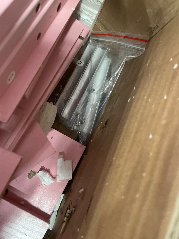 Photo 1 of ***Partial Set, Missing pieces ***
Viaozutis Vanity Desk with a Mirror and Lights?with Chair and Four Drawers, Three Adjustable Lighting Modes?with Power Outlet and Sliding LED Mirror,Bedroom Vanity Desk (Pink)