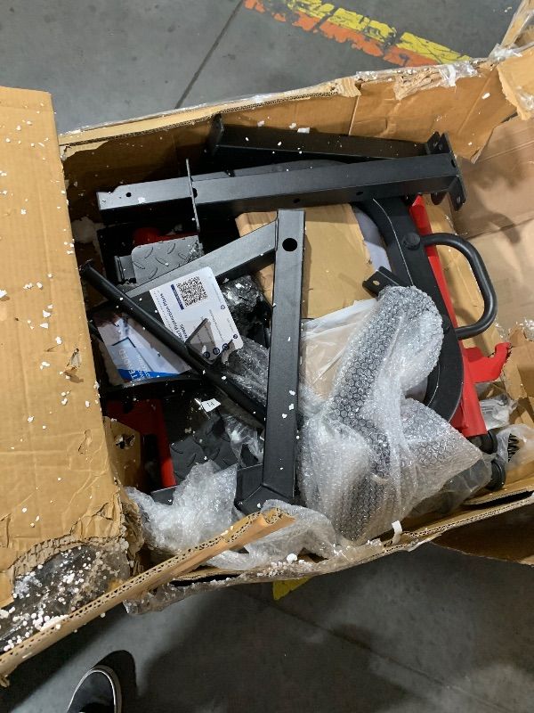 Photo 1 of **INCOMPLETE/PARTS ONLY/SEE NOTES** GarveeLife Leg Press Hack Squat Machine, 2 in 1 Leg Press Machine for Home Gym with Linear Bearing, Specialty Hack Squat Machine with Calf Block for Full Lower Body Workout, Red