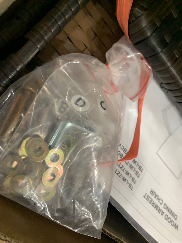 Photo 1 of ***3 BOX SET*** Shintenchi 7 Piece Patio Dining Set, Wicker Patio Conversation Set with Wooden Table Top, Outdoor Table and Chairs with Soft Cushions for Backyard, Deck and Garden, Brown Rattan