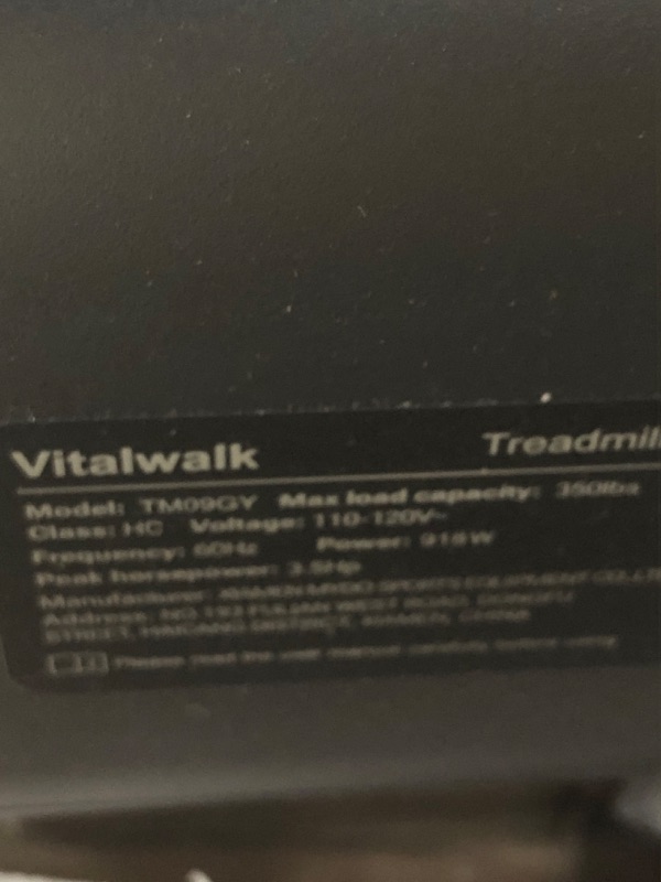 Photo 1 of ** FOR PARTS ONLY **
Foldable Treadmill with Auto Incline - Vitalwalk Commercial 48"x18" Wide Running Belt, 20% / 15% Incline, 10MPH, 3.5HP Brushless, Walking Pad Treadmill for Home, Auto Folding, No Installation, 350LBS