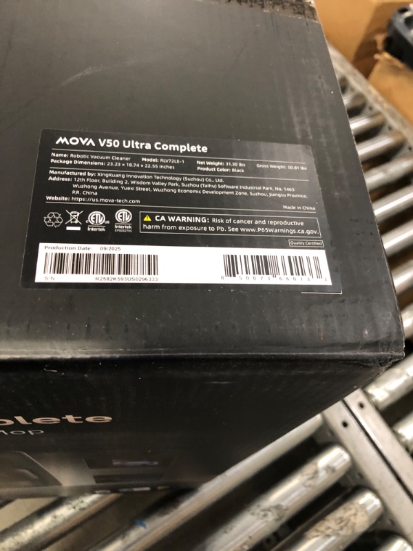 Photo 1 of ** charging base doesnt charge the robot

Mova V50 Ultra Complete Robot Vacuum and Mop Self-Cleaning, 24,000 Pa Suction, Liftable Navigation with Obstacle Overcoming and Warm Water Mopping with DuoSolution System Designed for Pets, Black