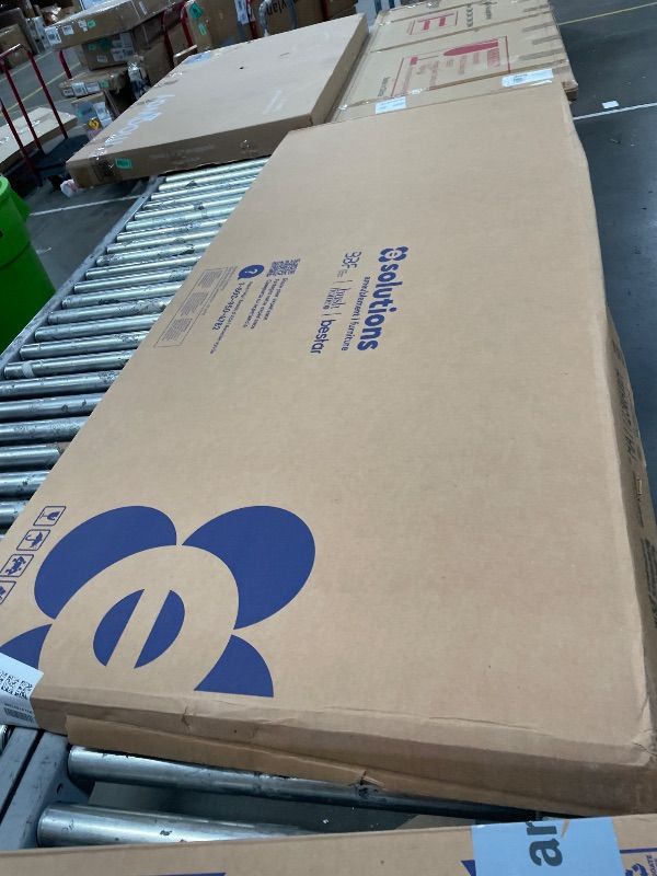 Photo 1 of ** table top only missing legs ** Bush Business Furniture Move 40 Series 72W x 30D Electric Height Adjustable Standing Desk in White with Silver Base, Ergonomic Sit-Stand Computer Table for Home and Professional Office ** table top only missing legs ***