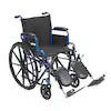 Photo 1 of "16 Reclining Nylon wheelchair removable desk-length arms elevating leg rest