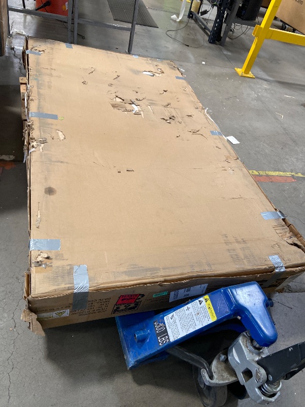 Photo 1 of ***chips and cracks**Mizerak Dynasty Space Saver 6.5' Billiard Table with Leg Levelers, Automatic Ball Return, and Classic Green Nylon Cloth