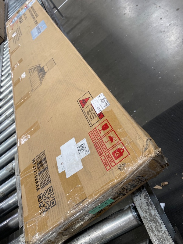 Photo 1 of (Only Box 2 of 2) Merax Twin Size Velvet Upholstered Platform Bed, Wood Bed Frame with Twin Size Trundle, Beige