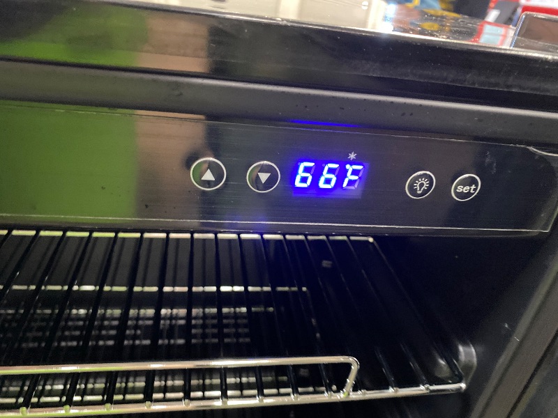 Photo 1 of **DENTS AND SCRATCHES****Phiestina Beverage Refrigerator 175 Cans Under Counter Beer Cooler 24 inch Quiet Built-in or Freestanding Beverage Fridge Glass Door Auto Defrost 5 Removable Shelves for Home Bar Office