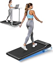 Photo 1 of
DeerRun
Under Desk Walking Pad Treadmill with 6% Manual Incline, 0.6-3.8 MPH Walking Speed, 2.5 HP, 300 lb Capacity, App &