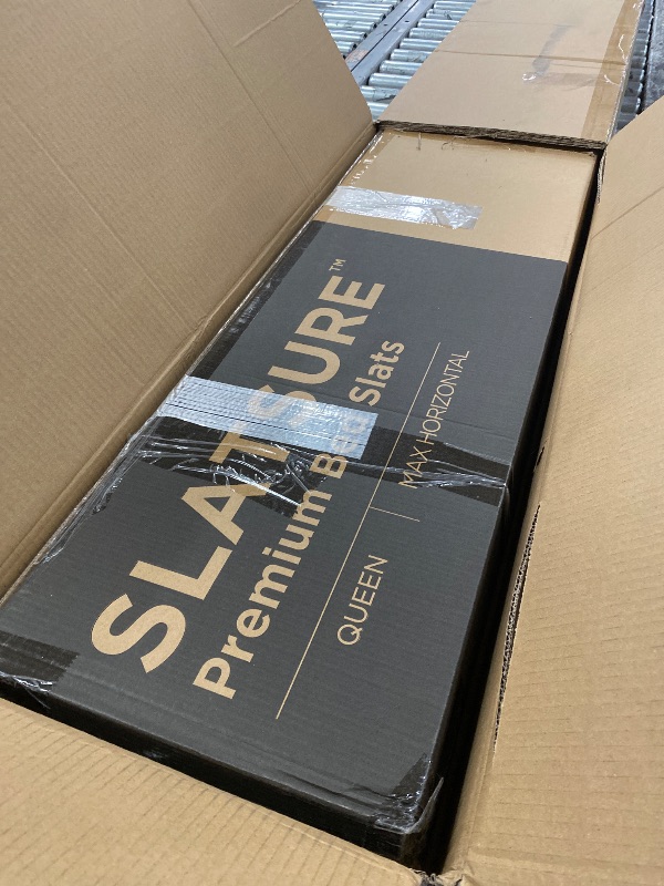 Photo 1 of (New in Box)     Meliusly SlatSure Queen Size Horizontal Bed Slats – Heavy Duty Wood Replacement Bed Slats, Bed Frame Support Slats, Slatted Wooden Mattress Support Base for Broken, Sagging or Worn-Out Slats