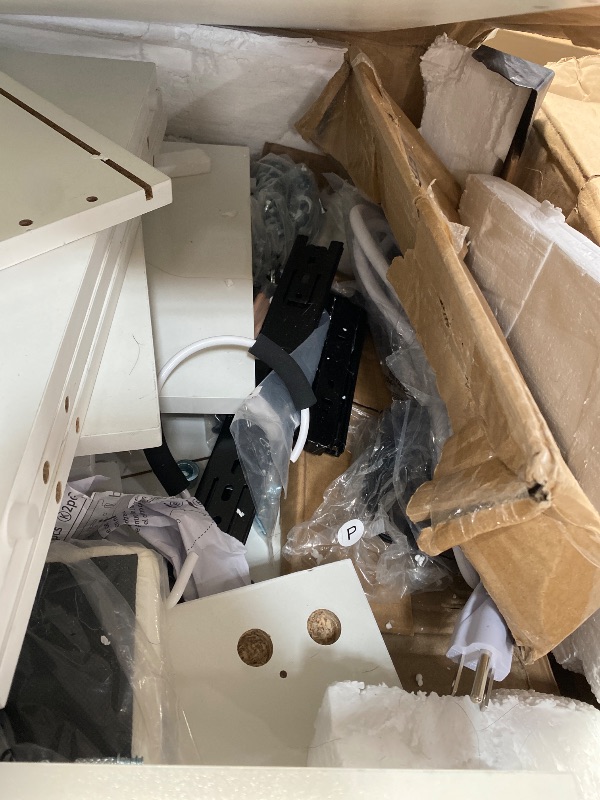 Photo 1 of (Missing Pieces and mirror)......YITAHOME Vanity Desk Set with Large Lighted Mirror & Power Outle