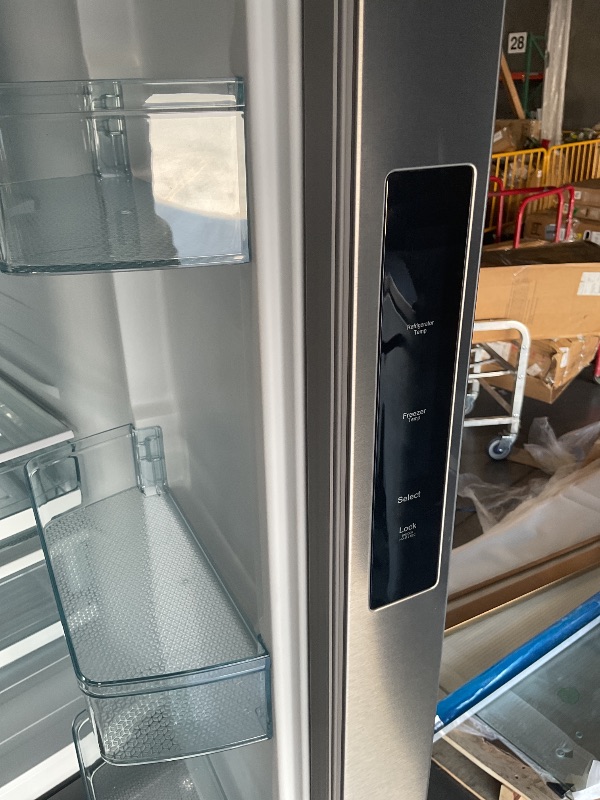 Photo 1 of **************FOR PARTS, ITEM IS MISSING PARTS AND HAS ISSUES WITH FUNCTIONALITY***************
Kenmore 36" French Door Refrigerator with Freezer - Accela Chill, Adjustable Shelving, Humidity Controlled Crispers, ENERGY STAR Certified, 20.3 cu. ft. Capaci