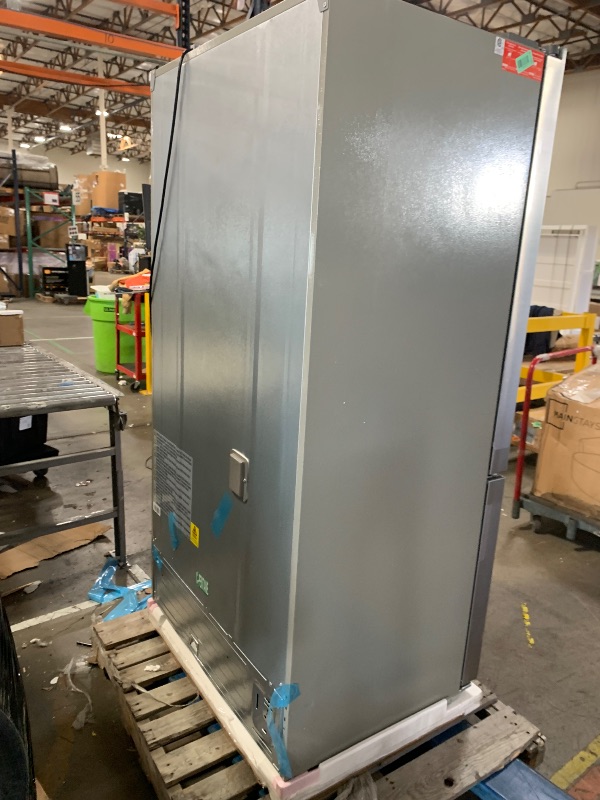 Photo 1 of **************FOR PARTS, ITEM IS MISSING PARTS AND HAS ISSUES WITH FUNCTIONALITY***************
Kenmore 36" French Door Refrigerator with Freezer - Accela Chill, Adjustable Shelving, Humidity Controlled Crispers, ENERGY STAR Certified, 20.3 cu. ft. Capaci