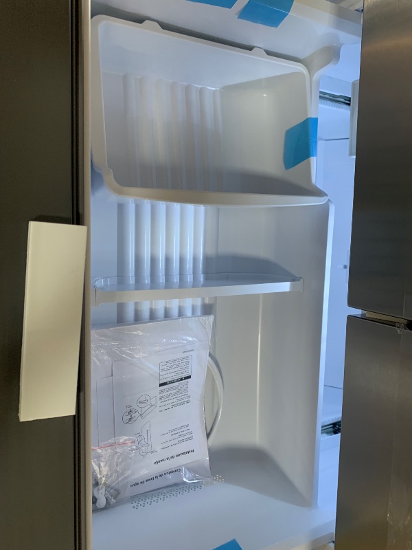 Photo 1 of **************FOR PARTS, ITEM IS MISSING PARTS AND HAS ISSUES WITH FUNCTIONALITY***************
Kenmore 36" French Door Refrigerator with Freezer - Accela Chill, Adjustable Shelving, Humidity Controlled Crispers, ENERGY STAR Certified, 20.3 cu. ft. Capaci