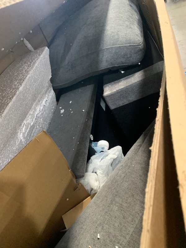 Photo 1 of ****************INCOMPLETE ITEM, MISSING THE OTTOMAN AND 1 CORNER SECTION OF COUCH***********
GarveeHome Sectional Sleeper Sofa with Pull Out Bed, Chenille Modular Sectional Sofa U Shaped Couch with Pull Out Couch and Storage Seat & Ottoman, Convertible C