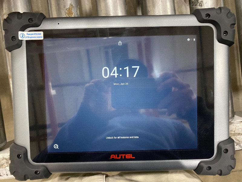 Photo 1 of **MISSING ITEMS!
SEE PHOTOS!!
LOCKED******Autel MaxiSYS MS908CVII : Commercial Vehicle Diagnostic and Service Tablet with Class 1-9 Coverage