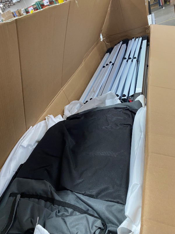 Photo 1 of *** PARTIAL SET *** HOTEEL 10x20 Pop up Canopy Tent for Parties, Heavy Duty Easy Setup Tent with 6 Sidewalls, Outdoor Commercial Instant Gazebo for Wedding Event, with Roller Bag & Sand Bags, White(Hexagonal Frame)