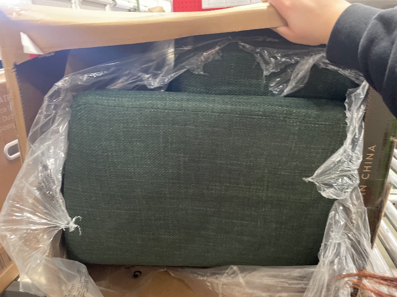 Photo 1 of *** PARTIAL SET ONLY ONE BARREL CHAIR ****COLAMY Swivel Accent Chair Set of 2, Barrel Chair with Armrest, Comfy Round 360°Mondern Armchair, for Living Room/Bedroom/Waiting Room, No Assembly, Green