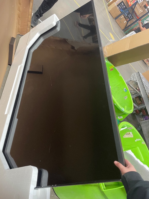 Photo 1 of *** DAMAGED MAJOR DAMAGE TO SCREEN ***Roku Smart TV 2025 – 75-Inch Pro Series, Mini-LED TV – RokuTV with Backlit Voice Remote Pro – Flat Screen 4K QLED Television with 120Hz Refresh Rate & Dolby Vision IQ, Live News, Sports, Entertainment