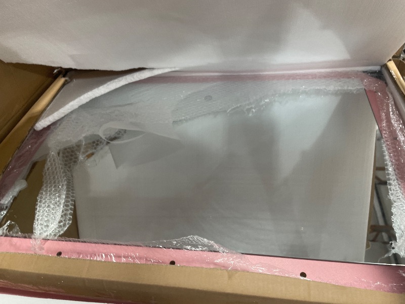 Photo 1 of ****STOCK PHOTO FOR REFERENCE ONLY **** Pink vanity desk with mirror 