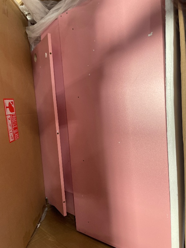 Photo 1 of ****STOCK PHOTO FOR REFERENCE ONLY **** Pink vanity desk with mirror 