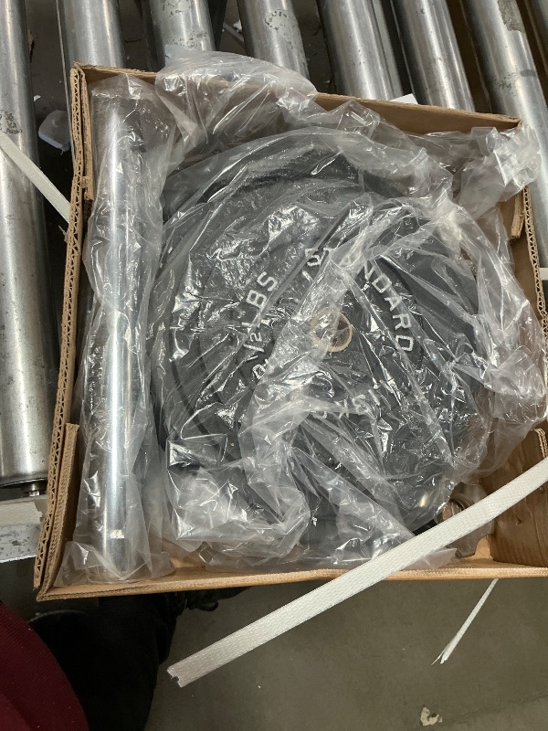 Photo 1 of *** PARTIAL SET *** Fitvids Cast Iron Standard Weight Plates Including Standard Barbell with Star