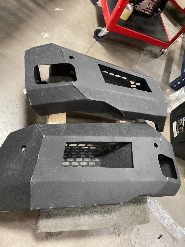 Photo 1 of ***SEE NOTES***Front Bumper Assembly Compatible with 2010-2018 Dodge Ram 2500 3500 w/LED Lights Steel Powder Coated Black(Two Packages)