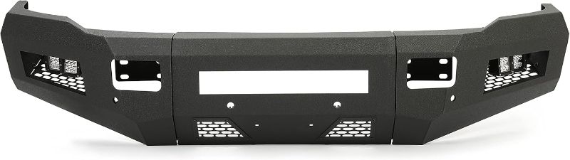 Photo 1 of ***SEE NOTES***Front Bumper Assembly Compatible with 2010-2018 Dodge Ram 2500 3500 w/LED Lights Steel Powder Coated Black(Two Packages)